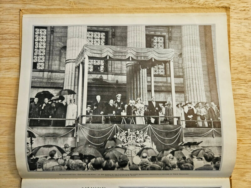 1939 visit to Manitoba Legislative Building