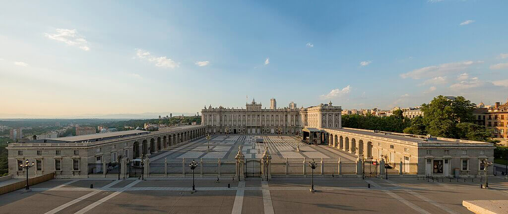 Panorama of the Royal Palace of Madrid
