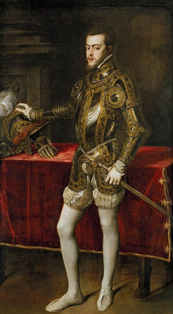 portrait of Philip II by titian