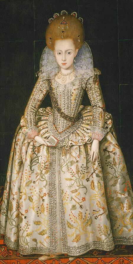Elizabeth Stuart portrait by Robert Peake the Elder