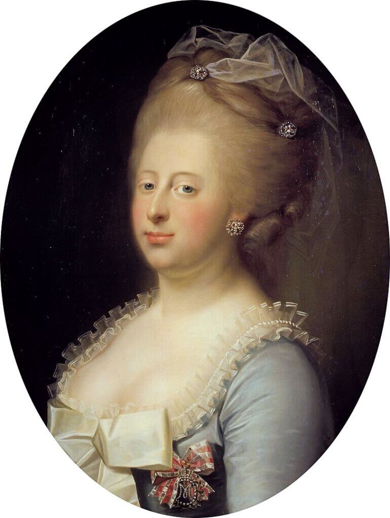Jens Juel protrait of Caroline Mathilde