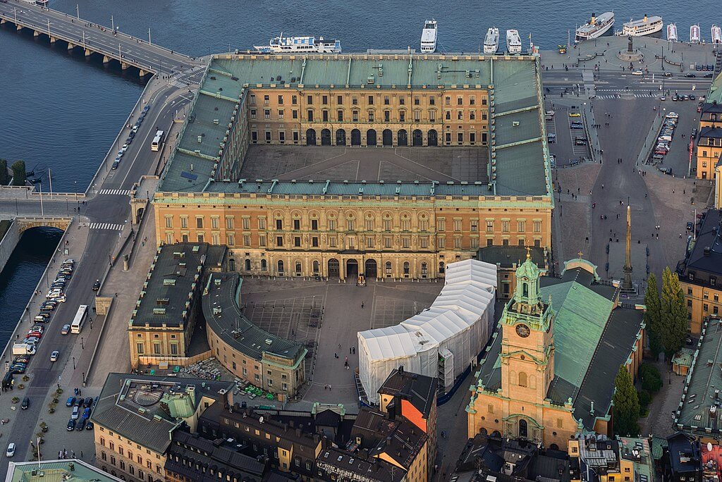 Stockholm Palace from above
