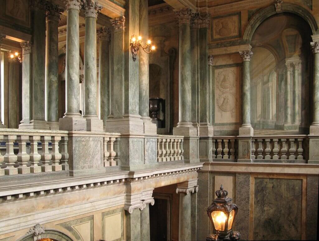 West stairwell in Stockholm Palace