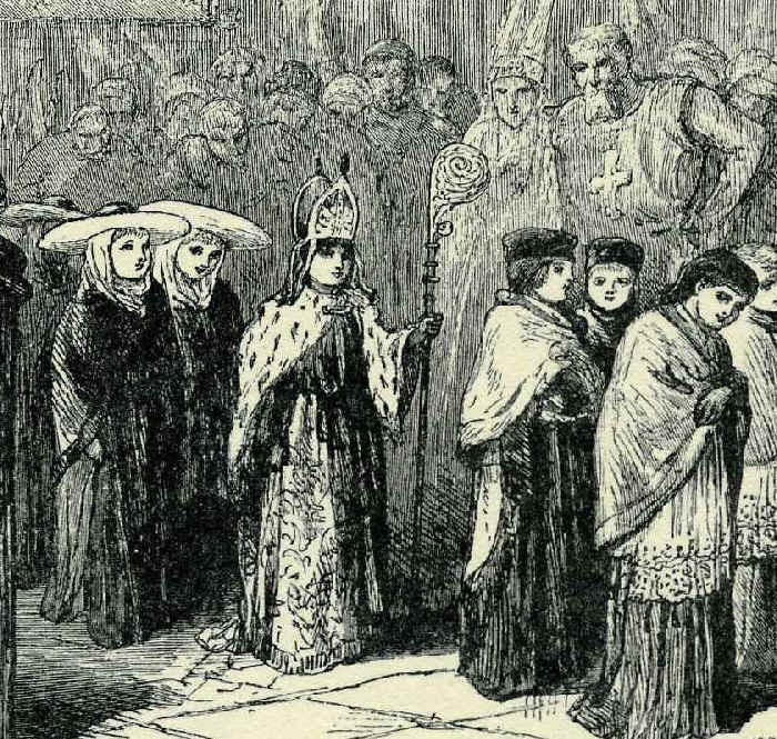 Engraving of the Boy Bishop