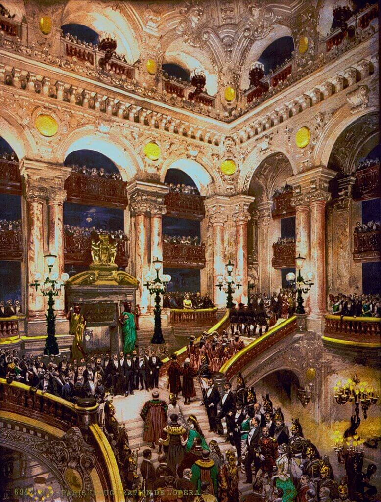 Painting of the inauguration of the Palais Garnier