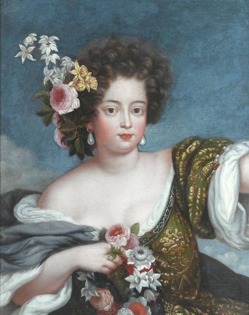 Floral portrait of Sophia Dorothea of Celle