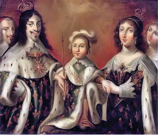Louis XIII, Anne of Austria, Louis XIV portrait