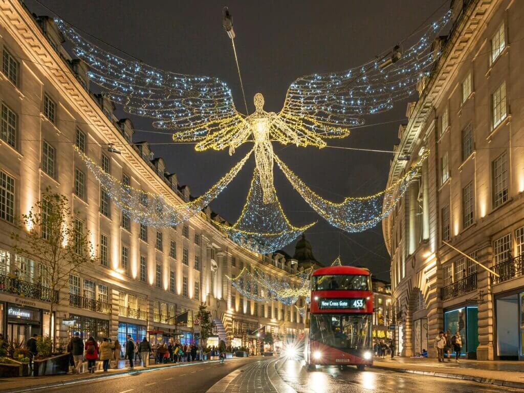 Christmas lights in London