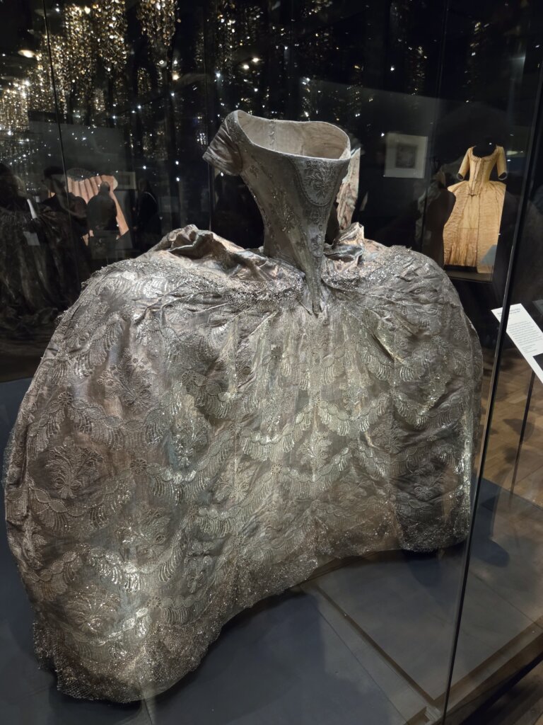 1774 silver wedding dress