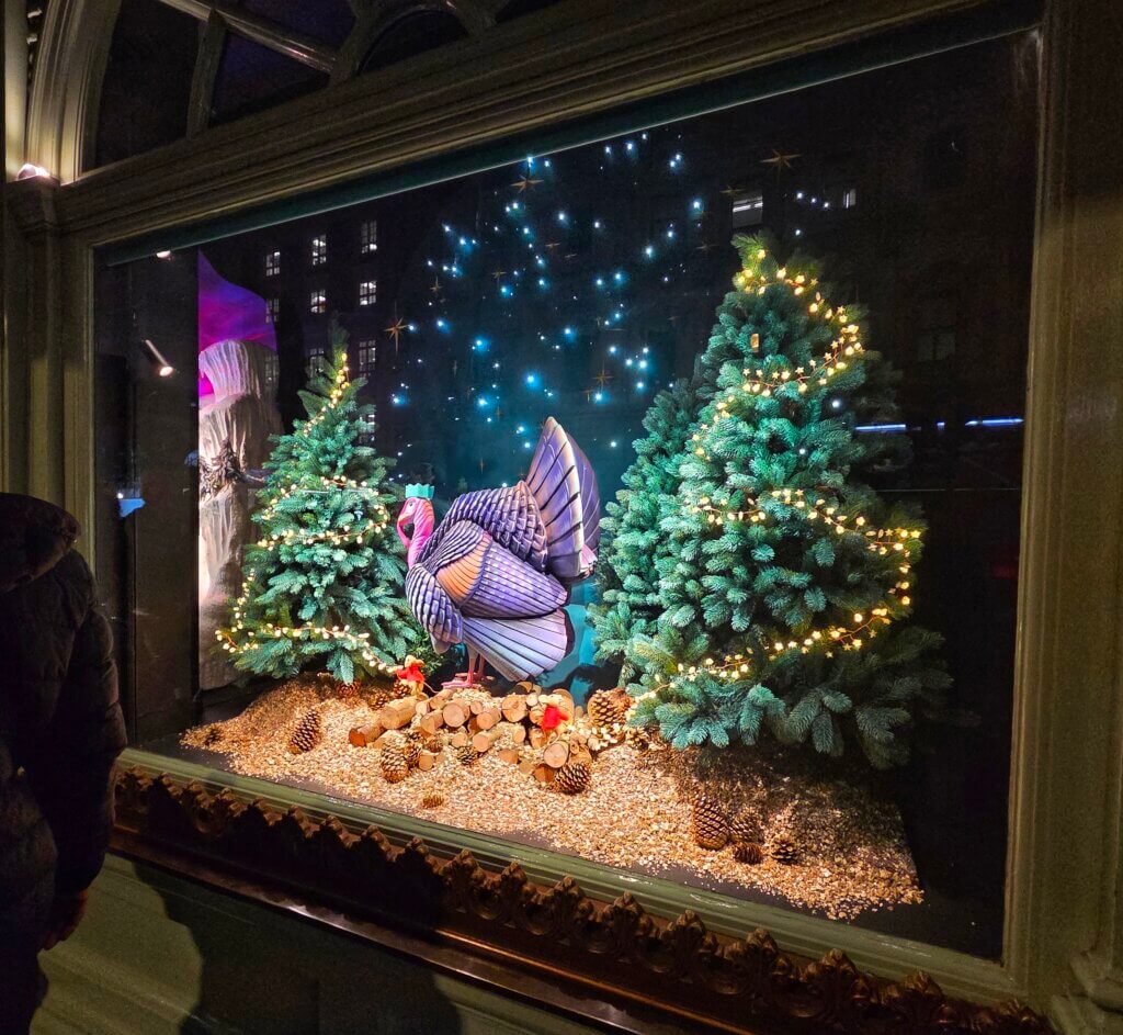 Fortnums 2025 Christmas Window Turkey