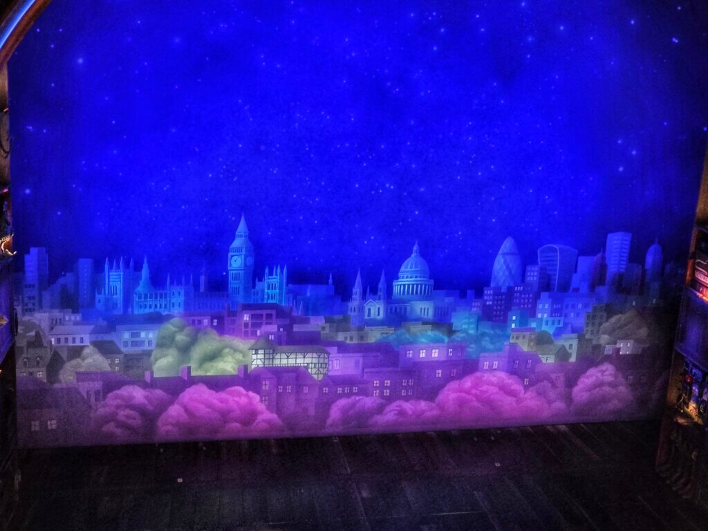 Paddington the Musical London backdrop