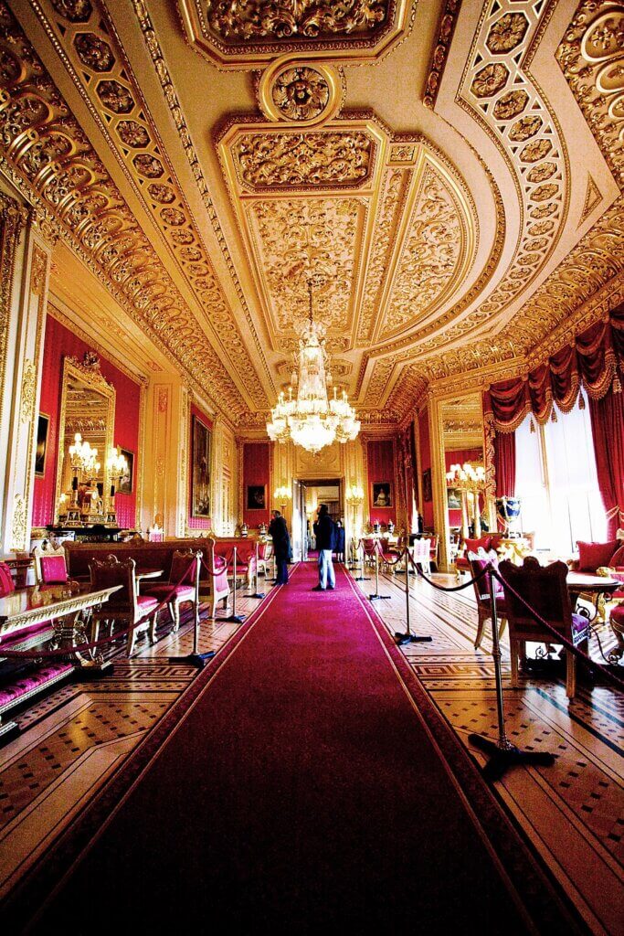 Crimson Drawing Room at Windsor Castle